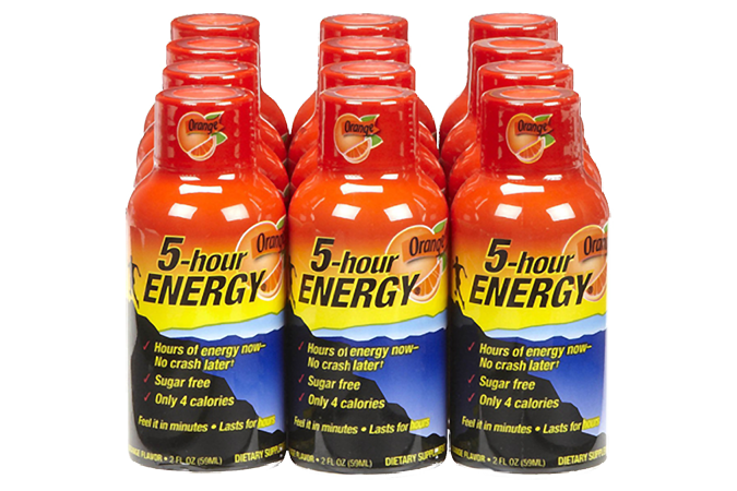 mg caffeine in 5 hour energy