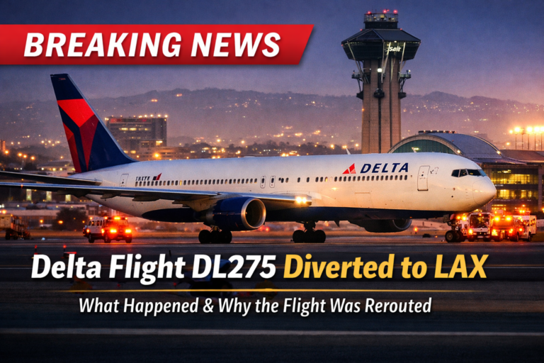 Delta Flight DL275 diverted to LAX airport emergency landing Delta Air Lines aircraf