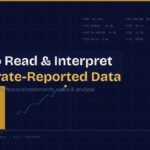Chart showing how to read and interpret data reported by a corporation