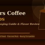 **Folgers Coffee K-Cups in various roasts displayed next to a Keurig brewer on a warm kitchen counter**