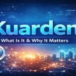 Kuarden technology concept illustration with AI, cloud computing, and digital network elements