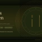 Molly's Kitchen featured image – dark olive green background with elegant serif typography, decorative plate motif, fork and knife silhouette, and tags reading Home Cooking, Farm-to-Table, and Seasonal Menus