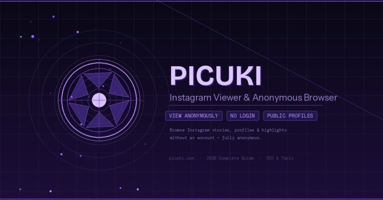 Picuki Instagram viewer tool — anonymous browser for public profiles, stories, and highlights
