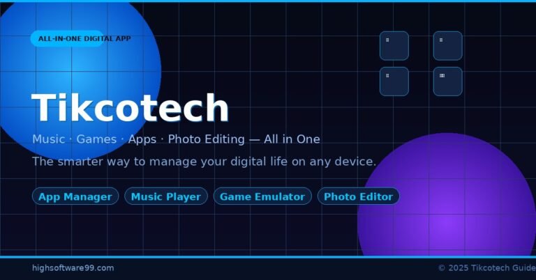 Tikcotech – All-in-One Digital App for Music, Games, Apps & Photo Editing