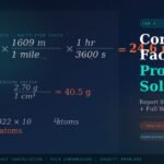 Conversion factors and problem solving lab 2 report sheet answers — dimensional analysis equations with unit cancellation walkthroughs for chemistry students