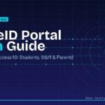 WakeID Portal Login Guide — Complete WCPSS step-by-step guide for students, staff and parents, featuring portal arc graphic on navy background.
