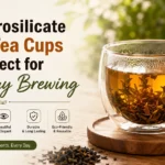 borosilicate glass tea cups