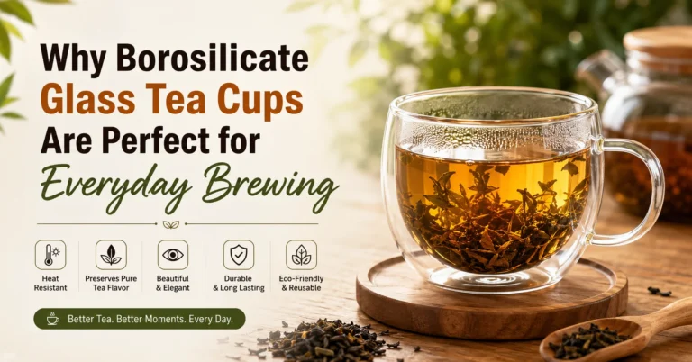 borosilicate glass tea cups