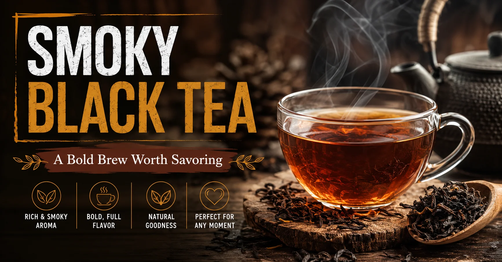 smoky black tea